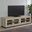 Sachin 4-door Engineered Wood 79-inch TV Stand Distressed Pine