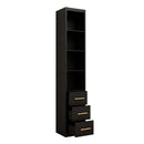 85.04" Tall Storage Cabinet with Drawer and Shelves