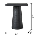 Square Side Table With Pedestal Base by HouseOfZazla