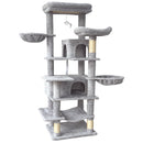68-Inch Multi-Level Cat Tree with Hammocks & Scratching Posts