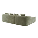 Modular L-Shape Sectional Sofa With Curved Chaise by HouseOfZazla