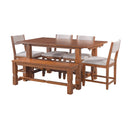 TOPMAX 6-Piece Dining Set with Bench