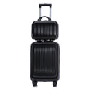 14' & 20' ABS Spinner Wheel Luggage Set with Cosmetic Case