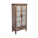 55.12'' Tall Tower Storage Cabinet - Rustic Wood Sideboard