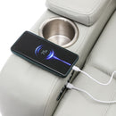 Power Motion Recliner Electric Power Recliner With USB Charging Port, Hidden Arm Storage, Convenient Cup Holder And tooth Speaker by HouseOfZazla