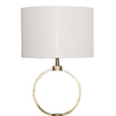 Nordic Home Creative Bedroom Table Lamp with Grid Metal Circular Design