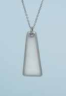 Pillar Mother of Pearl Necklace in Silver