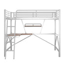 Loft Bed With Desk And Shelf, Modern Design by HouseOfZazla
