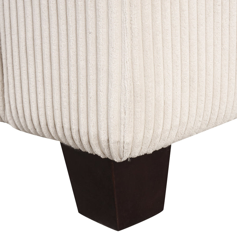 5 Pieces L shaped Sofa with Removable Ottomans and comfortable waist pillows