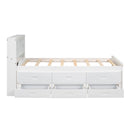 Platform Bed With Storage Headboard, USB, Trundle And 3 Drawers by HouseOfZazla