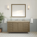 James Martin Chicago 60" Single Bathroom Vanity, Walnut Whisper