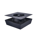 12" Flush Mount Trapezoid Solar Attic Vent with Dual Power Roof Exhaust Fan by HouseOfZazla