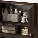 Modern Bathroom Vanity With Rectangle Ceramic Sink, Soft Closing Doors by HouseOfZazla
