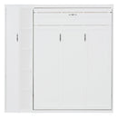 Murphy Wall Bed With Shelves, Wardrobe And LED Lights by HouseOfZazla