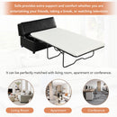 Twin Size Folding Ottoman Sleeper Bed With Mattress Convertible Guest Bed by Unique Piece Furniture