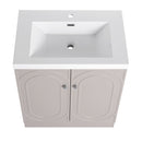 Contemporary Freestanding Bathroom Vanity With Resin Sink & Soft-Close Cabinet Doors by HouseOfZazla