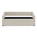 Upholstered Daybed With USB Charging & Pull Out Bed by HouseOfZazla