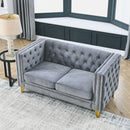 Modern Sofa With Button Tufting, Upholstered Couch For Living Room by HouseOfZazla