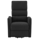 Royston - Upholstered Power Lift Recliner With Remote Comfort - Black