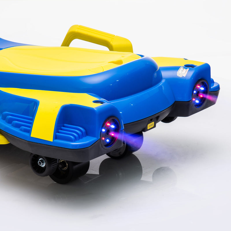 24V Kids Ride On Electric scooter w/ helmet knee pads,24v ride on toy for kids,Spray function,2WD 400w wheel-hub motor,5.59-6.84MPH,Gravity Steering,Use for 1-2 hours,Exercise your child age 6+.