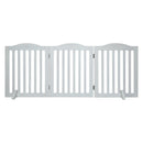 Wooden Freestanding Foldable Pet Gate for Dogs