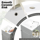 Bathroom Vanity With Sink, Cabinet With Adjustable Shelf by HouseOfZazla