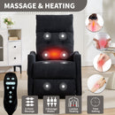 Black Chenille Single Motor Power Lift Recliner Chair