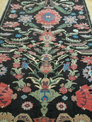 4' 5" X 16' 1" Antique Karabagh Caucasian Rug Handmade Wool Carpet Organic Dye