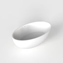 67 Inch Freestanding Solid Surface Soaking Bathtub