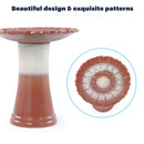 Handmade Glazed Ceramic Bird Bath