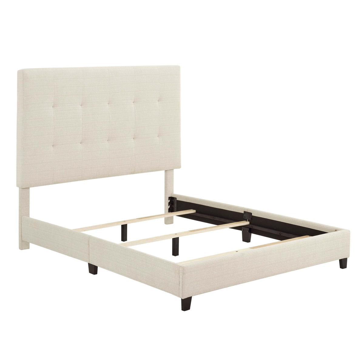 Tufted Upholstered Headboard Platform Bed, photo 19 of 29