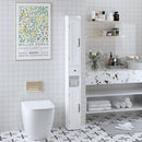 Slim Tall Bathroom Storage Cabinet With Adjustable Shelves