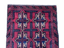 3X5 Vintage Handmade Tribal Wool Rug Balouchi Rug Afghan Rug Red Beige Blue Nice