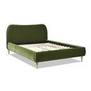 Roman - Curved Headboard Upholstered Platform Bed by Unique Piece Furniture