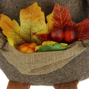 Sitting Gnome With Maple Leaf, For Holiday Harvest Festival Fall Festival & Thanksgiving Table Decorations (Set of 2) - Orange Multi by HouseOfZazla