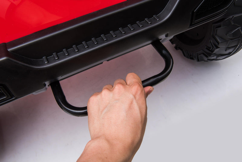 24V JEEP Double Drive Children Ride- on Car With 200Wx2 12V9AHx2Battery, Parent Remote Control, Electron assisted steering wheel, Foot Pedal, Led lights, music board with bluetooth/MP3/music/ volume