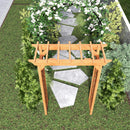 Arbor, Wedding Arch For Ceremony, Trellis For Plant Climbing, Christmas Decor Pergola For Garden Backyard - Yellow by HouseOfZazla