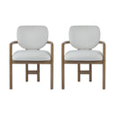 Upholstered Arm Dining Chairs (Set of 2)