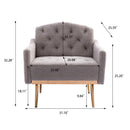 Accent Chair, leisure single sofa with Rose Golden feet