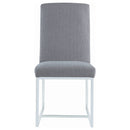 Mackinnon Upholstered Dining Side Chair Grey (Set of 2)