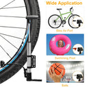 Mini Bike Pump Portable Bicycle Tire Inflator Ball Air Pump w/ Mount Frame For Mountain Road Bike by GBruno Store