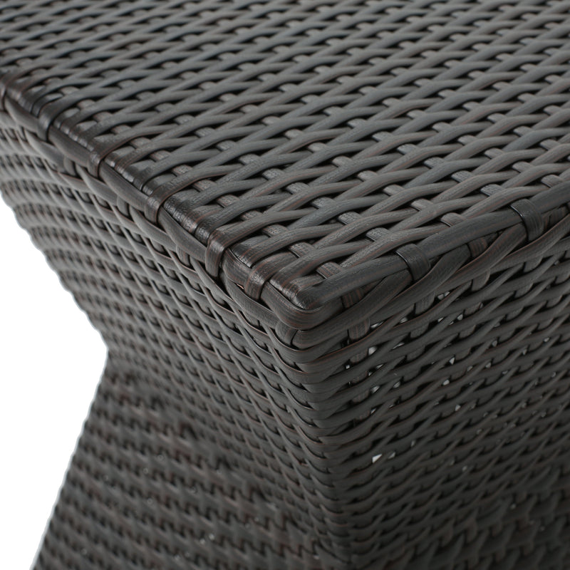 Calhoun 16 Outdoor Wicker End Table, photo 8 of 10