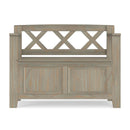 Amherst - Small Transitional Entryway Storage Bench