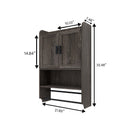 Bathroom Wall Cabinet with Doors, Adjustable Shelf, Towel Bar and Paper Holder by HouseOfZazla