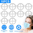 10Pcs 3D Mask Bracket Comfortable Breathing Mouth Mask Inner Support Frame Washable Reusable Mask Holder Stand
