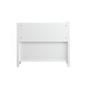 Bookshelf With 3 Tier Front Facing Storage And 3 Bins, Toddler Bookcase For Playroom - White by HouseOfZazla
