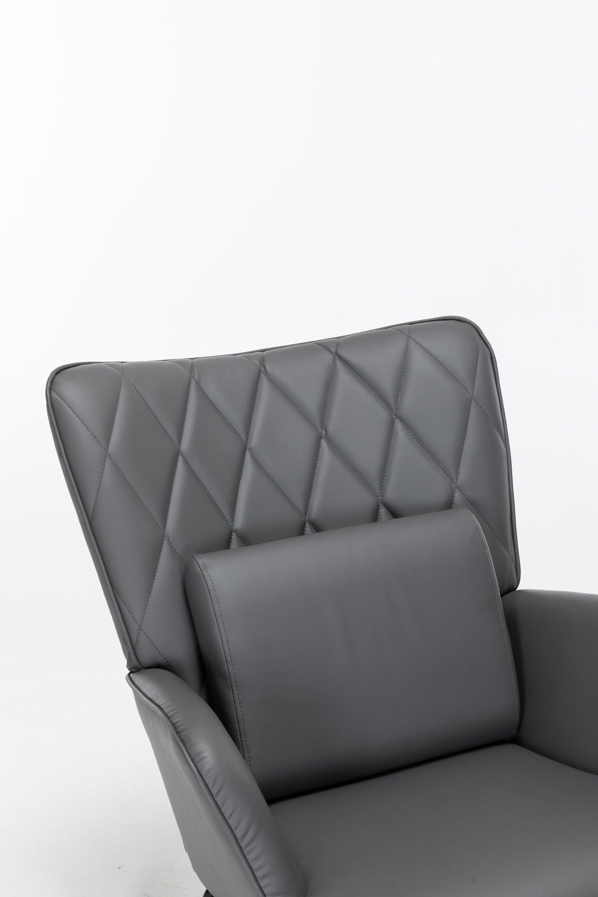 Rocking Accent Chair With Lumbar Pillow And Ottoman, photo 8 of 10