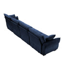 Modern Sofa & Pillows, Textured Cover, High Rebound Cushions by HouseOfZazla