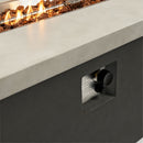 Outdoor 60-Inch Rectangular Dark Grey Concrete Fire Pit Table