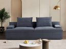 Nimbus - Oversized Full Foam 4 Seater Couch For Living Room Upholstered In Soft, Wide Armrests by HouseOfZazla